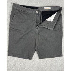 Volcom Shorts Mens 35 Charcoal Gray Chino True To This Skate Surf Beach Stretch